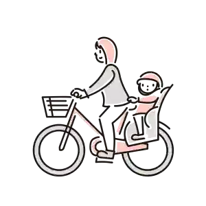 親子のイラスト